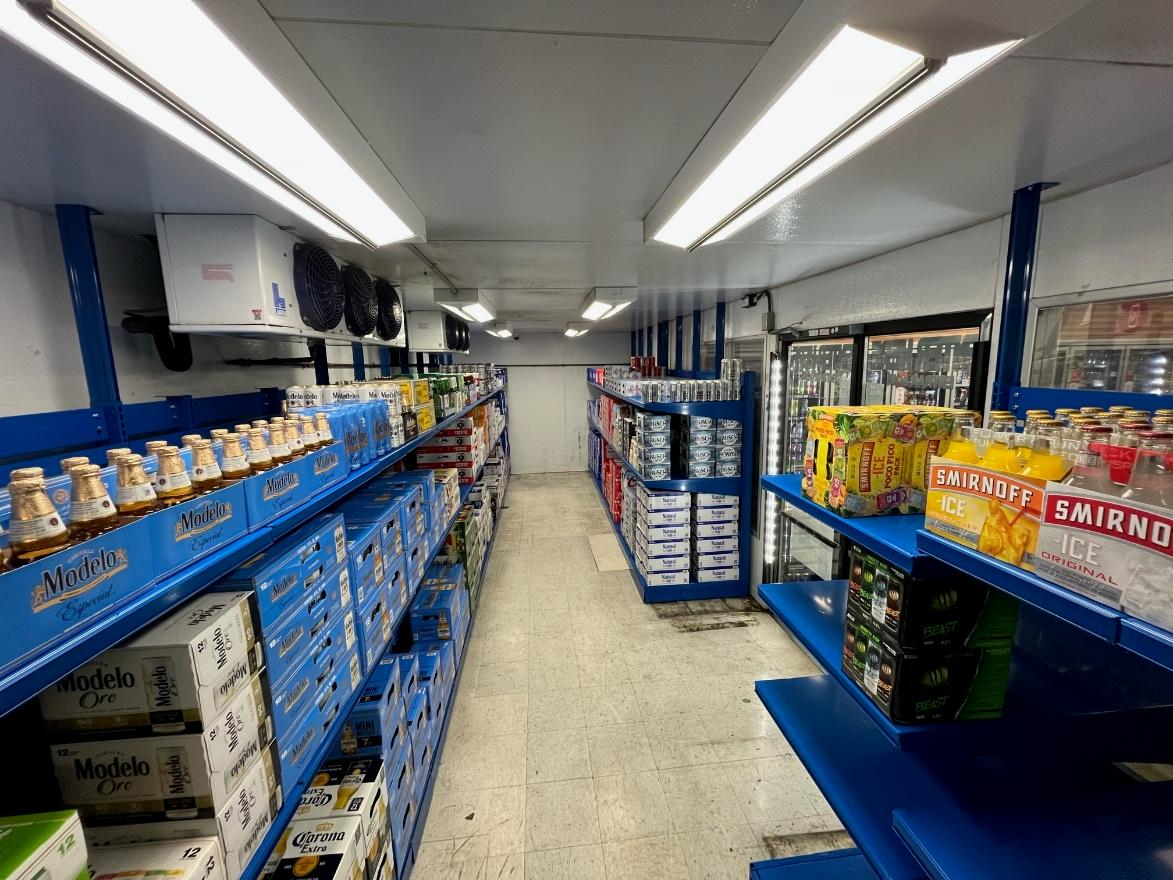 Heavy-Duty Beer Cave Shelving System features