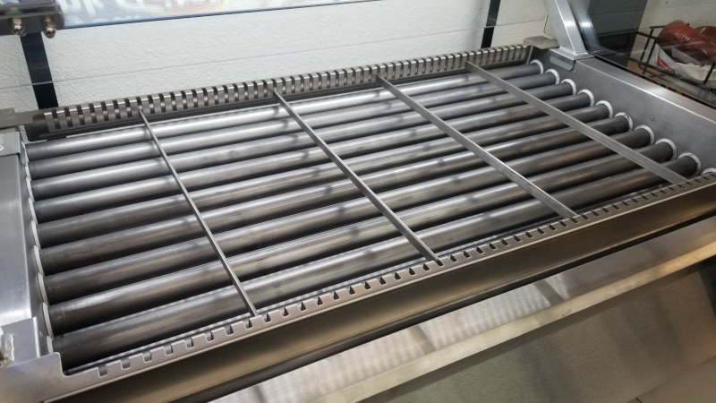 Stainless steel roller grill divider kit