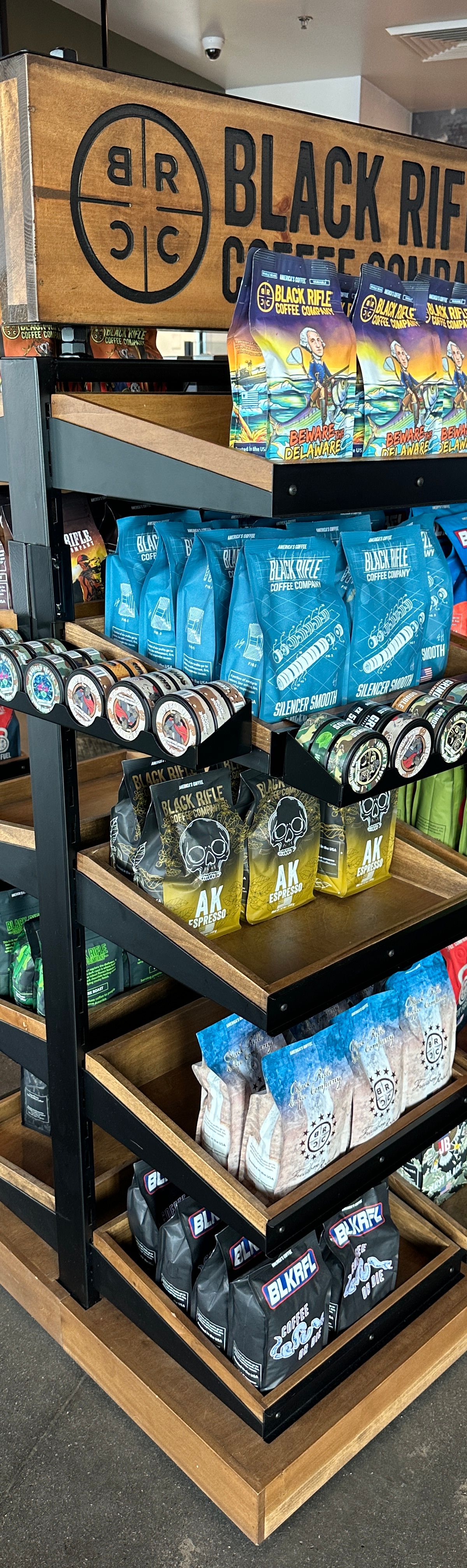 Custom Grinds Coffee display